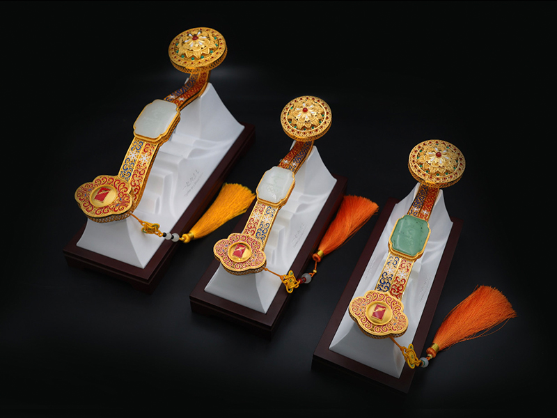 《冬奥冰雪花丝如意》